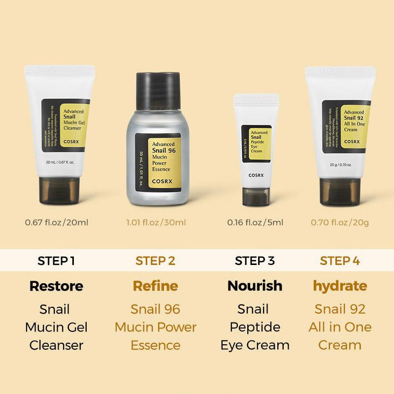 COSRX ALL ABOUT SNAIL TRIAL KIT (4pcs)
