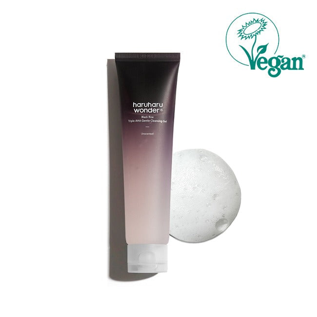HARUHARU WONDER BLACK RICE TRIPLE AHA GENTLE CLEANSING GEL 100ML