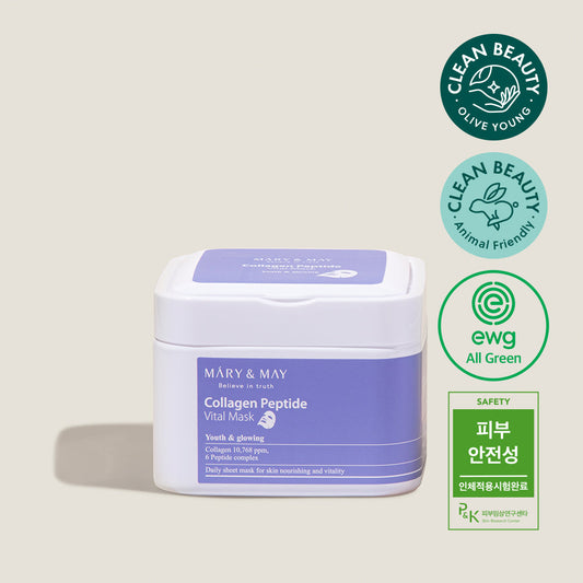 MARY&MAY COLLAGEN PEPTIDE VITAL MASK (30EA)