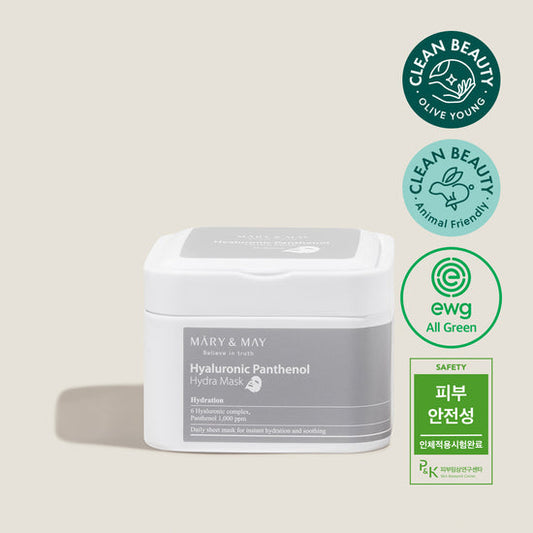 MARY&MAY HYALURONIC PANTHENOL HYDRA MASK (30EA)