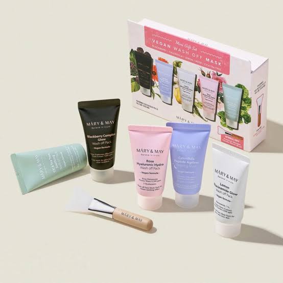 MARY&MAY VEGAN WASH OFF MASK MINI GIFT SET