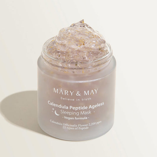 MARY&MAY CALENDULA PEPTIDE AGELESS SLEEPING MASK 110G