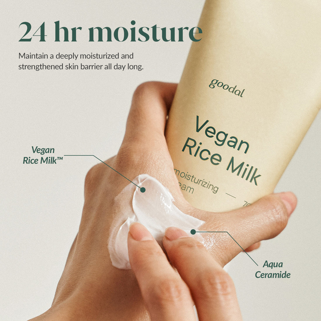 GOODAL VEGAN RICE MILK MOISTURIZING CREAM 70ML