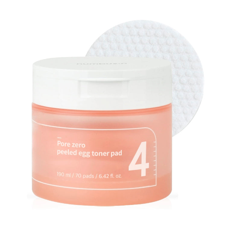 NUMBUZIN NO.4 PORE ZERO PEELED EGG TONER PAD 70PADS