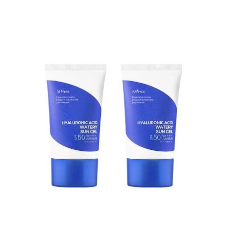 ISNTREE-HYALURONIC ACID WATERY SUN GEL DUO PACK 50ML