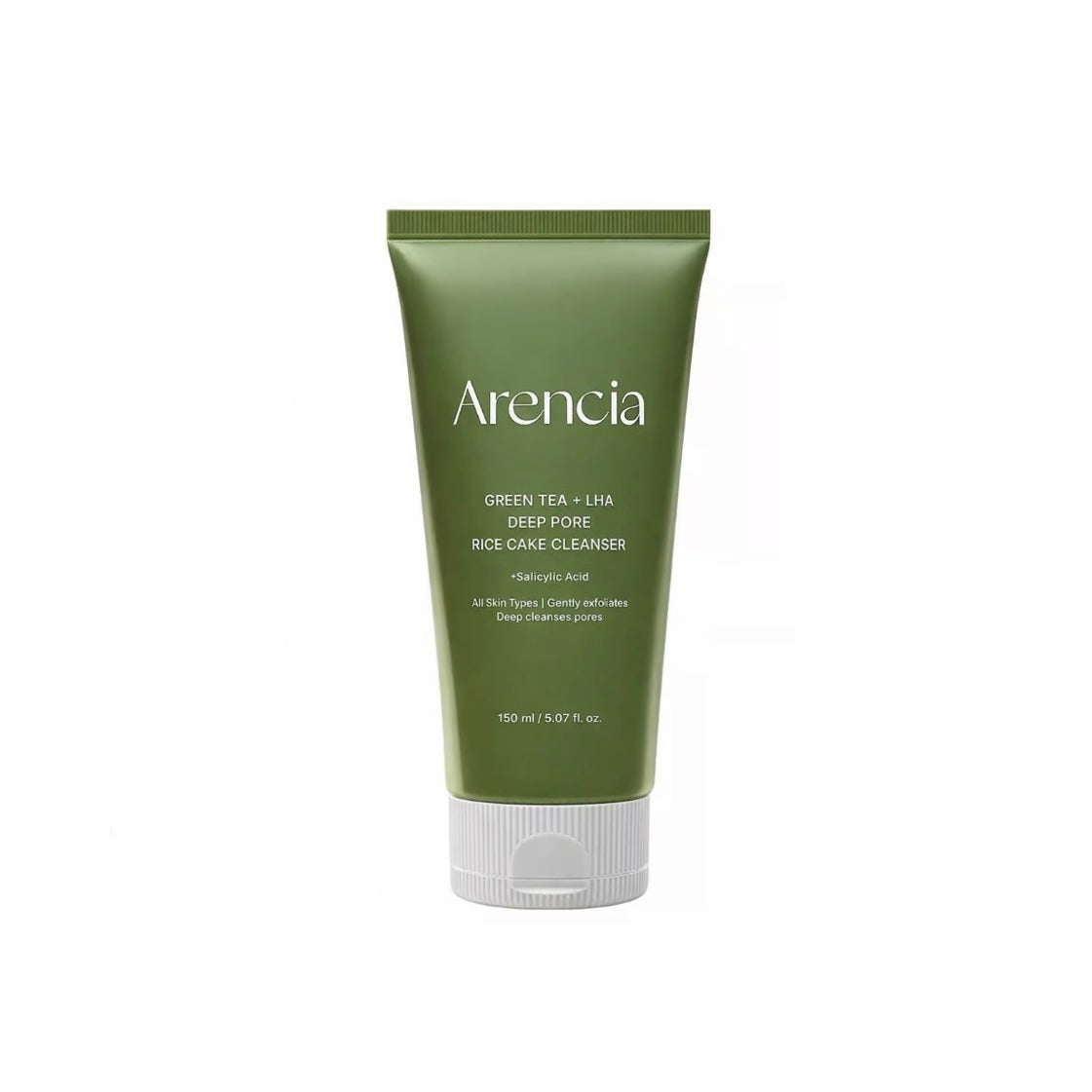 ARENCIA GREEN TEA + LHA DEEP PORE RICE CAKE CLEANSER 150G