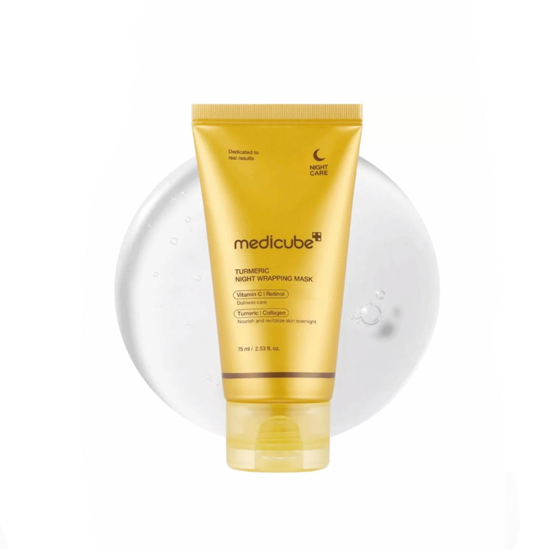MEDICUBE KOJIC ACID TURMERIC NIGHT WRAPPING MASK 75ML