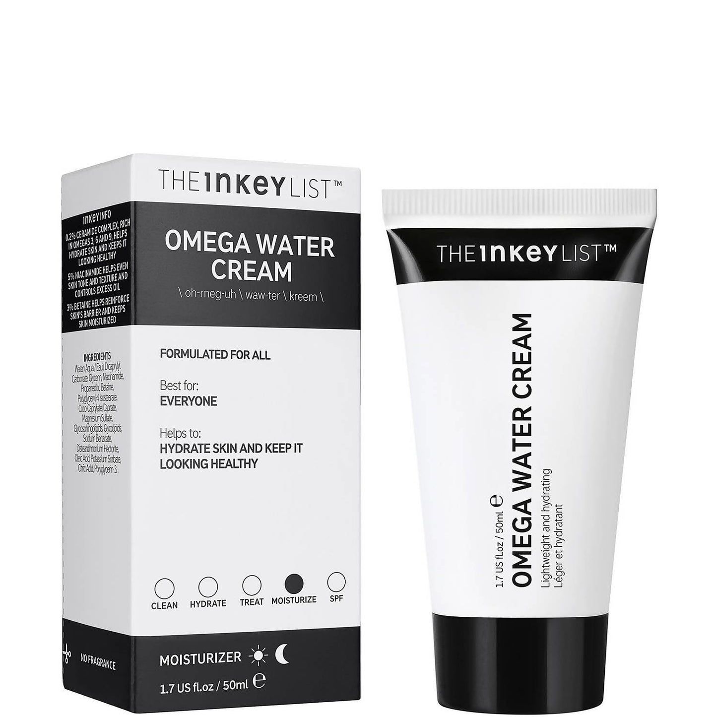 THE INKEY LIST OMEGA WATER CREAM MOISTURISER 50ML