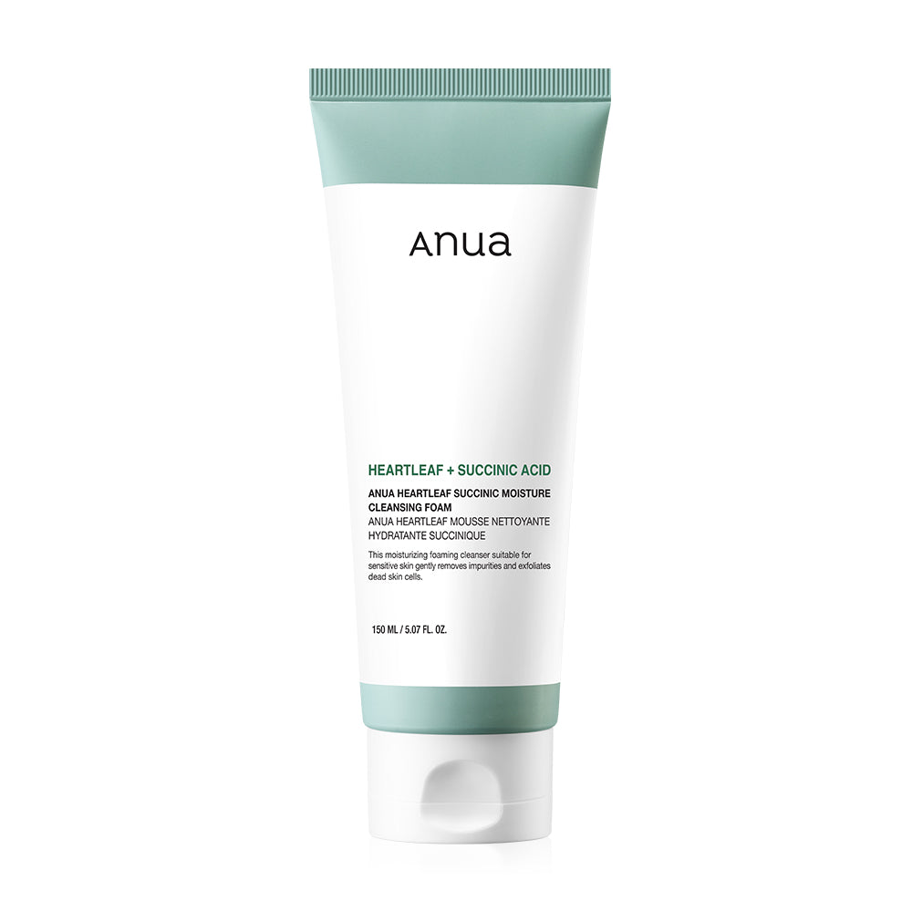 ANUA HEARTLEAF SUCCINIC MOISTURE CLEANSING FOAM 150ML