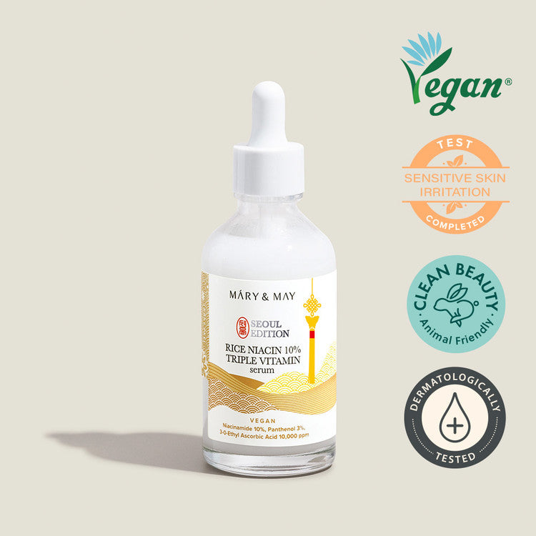 MARY&MAY RICE NIACIN 10% TRIPLE VITAMIN SERUM 80ML