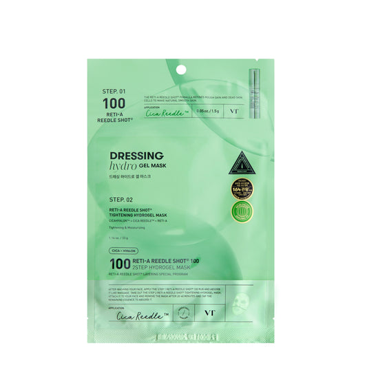 VT COSMETICS RETI-A REEDLE SHOT 100 2STEP
HYDROGEL MASK