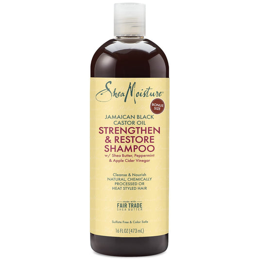 SHEA MOISTURE CASTOR OIL STRENGTHEN AND RESTORE SHAMPOO 384ML